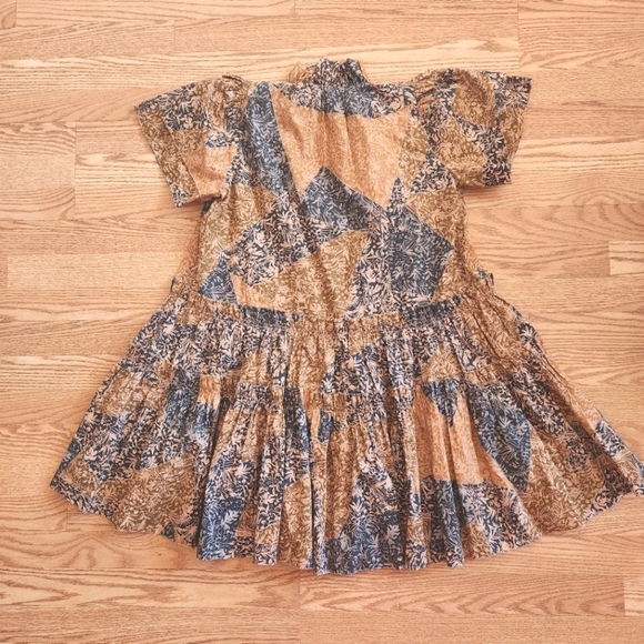 EUC HUNTER BELL Merritt Dress in Prairie Patchwork Multi, Size M - Picture 6 of 11